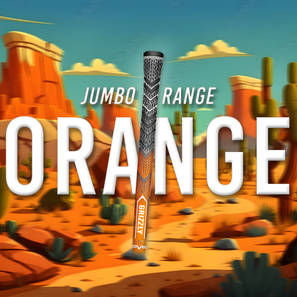 Orange Grizzly Grips Jumbo Grizzly Golf Grips